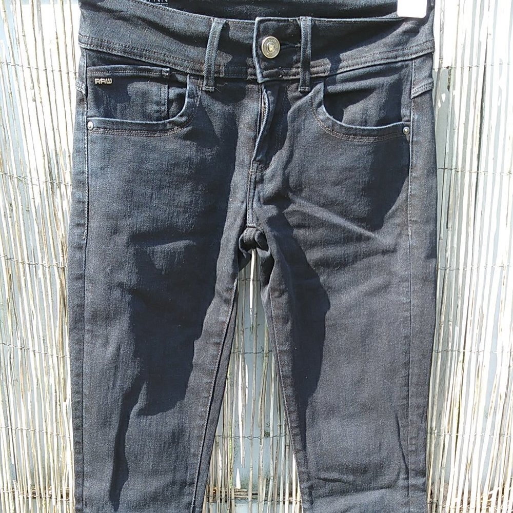 Lynn G-Star Raw Mid Skinny Black Jeans - 25W/32L